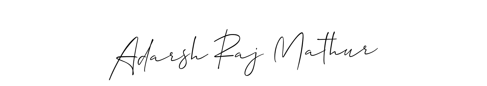 Adarsh Raj Mathur stylish signature style. Best Handwritten Sign (Allison_Script) for my name. Handwritten Signature Collection Ideas for my name Adarsh Raj Mathur. Adarsh Raj Mathur signature style 2 images and pictures png