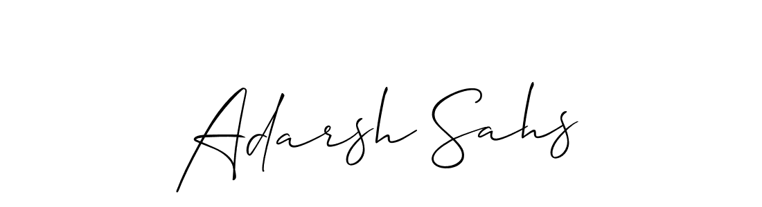 Make a beautiful signature design for name Adarsh Sahs. Use this online signature maker to create a handwritten signature for free. Adarsh Sahs signature style 2 images and pictures png