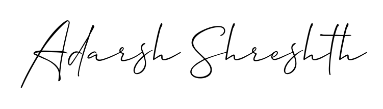 The Allison_Script signature style provides a bold statement for name Adarsh Shreshth. Designed for business owners, executives, and leaders. Adarsh Shreshth signature style 2 images and pictures png