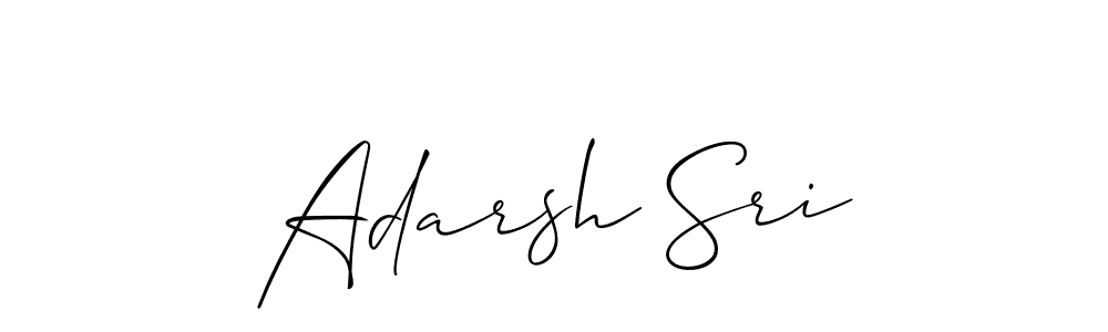 Adarsh Sri stylish signature style. Best Handwritten Sign (Allison_Script) for my name. Handwritten Signature Collection Ideas for my name Adarsh Sri. Adarsh Sri signature style 2 images and pictures png