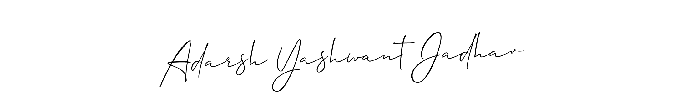 Design your own signature with our free online signature maker. With this signature software, you can create a handwritten (Allison_Script) signature for name Adarsh Yashwant Jadhav. Adarsh Yashwant Jadhav signature style 2 images and pictures png