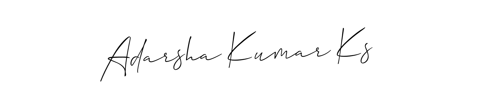 Make a beautiful signature design for name Adarsha Kumar Ks. Use this online signature maker to create a handwritten signature for free. Adarsha Kumar Ks signature style 2 images and pictures png