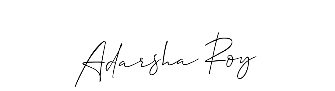 You should practise on your own different ways (Allison_Script) to write your name (Adarsha Roy) in signature. don't let someone else do it for you. Adarsha Roy signature style 2 images and pictures png