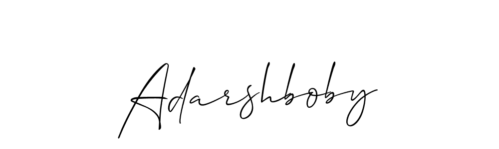 Create a beautiful signature design for name Adarshboby. With this signature (Allison_Script) fonts, you can make a handwritten signature for free. Adarshboby signature style 2 images and pictures png