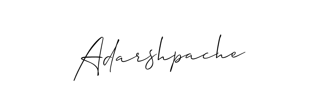 Similarly Allison_Script is the best handwritten signature design. Signature creator online .You can use it as an online autograph creator for name Adarshpache. Adarshpache signature style 2 images and pictures png