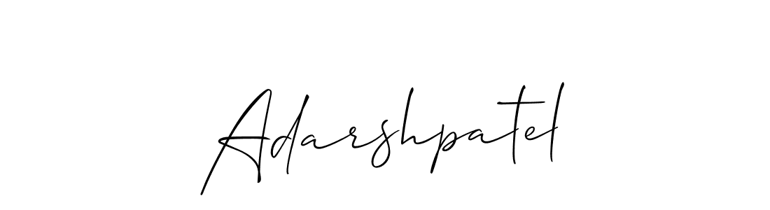 How to make Adarshpatel name signature. Use Allison_Script style for creating short signs online. This is the latest handwritten sign. Adarshpatel signature style 2 images and pictures png