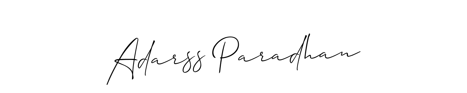 This is the best signature style for the Adarss Paradhan name. Also you like these signature font (Allison_Script). Mix name signature. Adarss Paradhan signature style 2 images and pictures png
