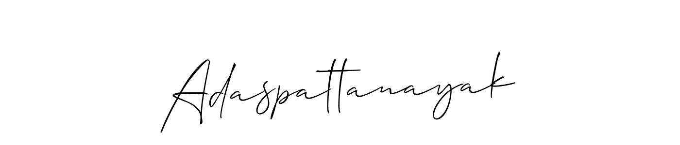 How to make Adaspattanayak signature? Allison_Script is a professional autograph style. Create handwritten signature for Adaspattanayak name. Adaspattanayak signature style 2 images and pictures png