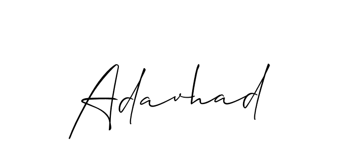 Best and Professional Signature Style for Adavhad. Allison_Script Best Signature Style Collection. Adavhad signature style 2 images and pictures png