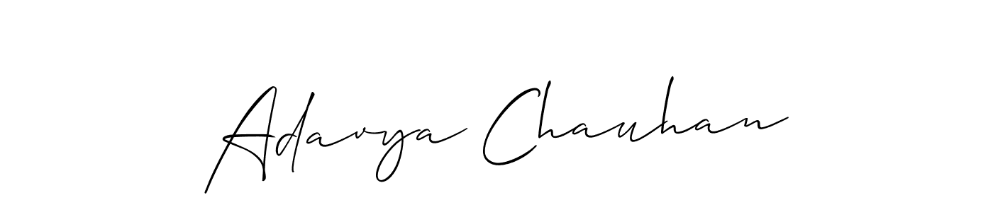 You should practise on your own different ways (Allison_Script) to write your name (Adavya Chauhan) in signature. don't let someone else do it for you. Adavya Chauhan signature style 2 images and pictures png
