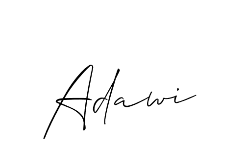 Create a beautiful signature design for name Adawi. With this signature (Allison_Script) fonts, you can make a handwritten signature for free. Adawi signature style 2 images and pictures png