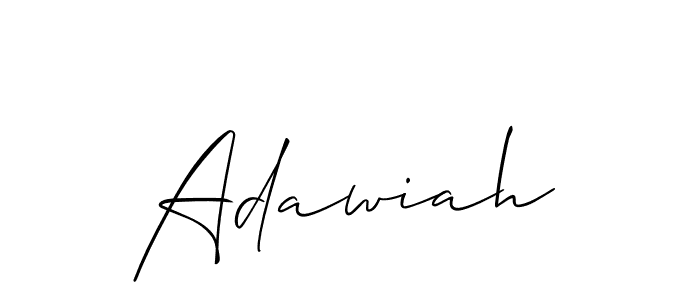 Here are the top 10 professional signature styles for the name Adawiah. These are the best autograph styles you can use for your name. Adawiah signature style 2 images and pictures png