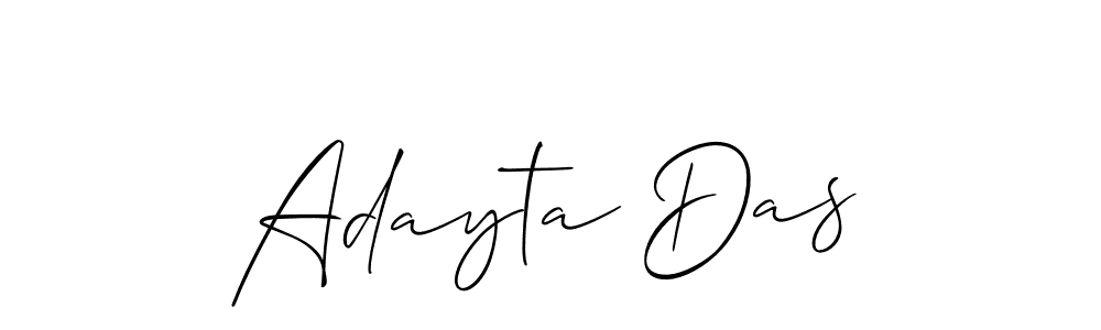 Design your own signature with our free online signature maker. With this signature software, you can create a handwritten (Allison_Script) signature for name Adayta Das. Adayta Das signature style 2 images and pictures png