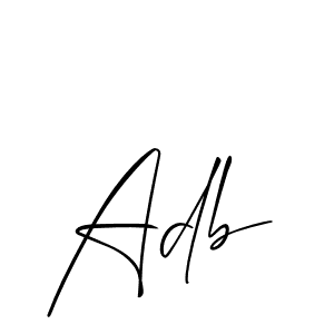 Here are the top 10 professional signature styles for the name Adb. These are the best autograph styles you can use for your name. Adb signature style 2 images and pictures png