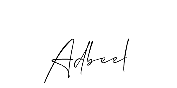 if you are searching for the best signature style for your name Adbeel. so please give up your signature search. here we have designed multiple signature styles  using Allison_Script. Adbeel signature style 2 images and pictures png