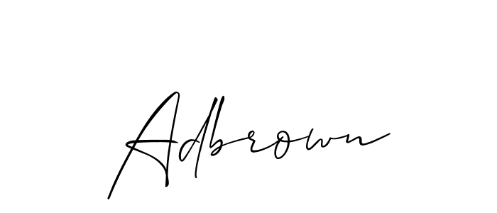 You should practise on your own different ways (Allison_Script) to write your name (Adbrown) in signature. don't let someone else do it for you. Adbrown signature style 2 images and pictures png