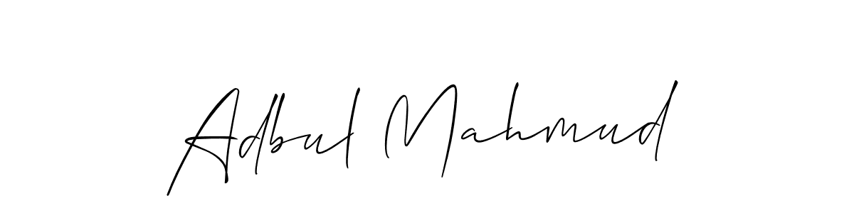 Adbul Mahmud stylish signature style. Best Handwritten Sign (Allison_Script) for my name. Handwritten Signature Collection Ideas for my name Adbul Mahmud. Adbul Mahmud signature style 2 images and pictures png