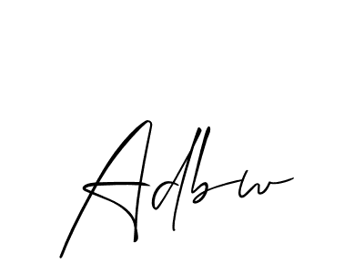 It looks lik you need a new signature style for name Adbw. Design unique handwritten (Allison_Script) signature with our free signature maker in just a few clicks. Adbw signature style 2 images and pictures png