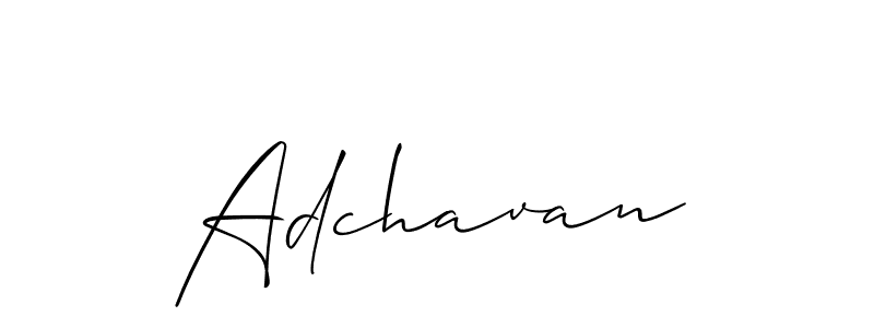 Adchavan stylish signature style. Best Handwritten Sign (Allison_Script) for my name. Handwritten Signature Collection Ideas for my name Adchavan. Adchavan signature style 2 images and pictures png