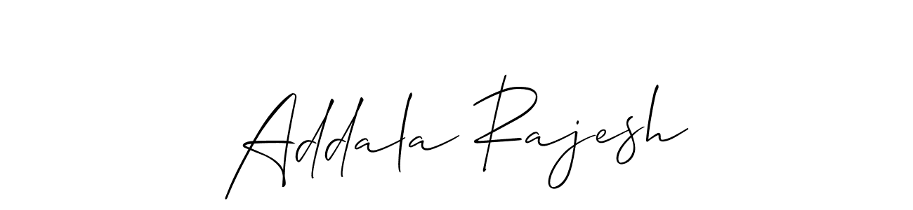 Make a beautiful signature design for name Addala Rajesh. With this signature (Allison_Script) style, you can create a handwritten signature for free. Addala Rajesh signature style 2 images and pictures png