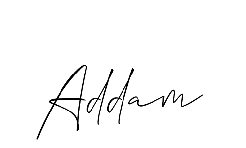 Also we have Addam name is the best signature style. Create professional handwritten signature collection using Allison_Script autograph style. Addam signature style 2 images and pictures png