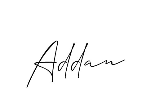 How to make Addan signature? Allison_Script is a professional autograph style. Create handwritten signature for Addan name. Addan signature style 2 images and pictures png