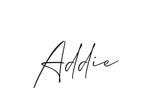 You should practise on your own different ways (Allison_Script) to write your name (Addie) in signature. don't let someone else do it for you. Addie signature style 2 images and pictures png