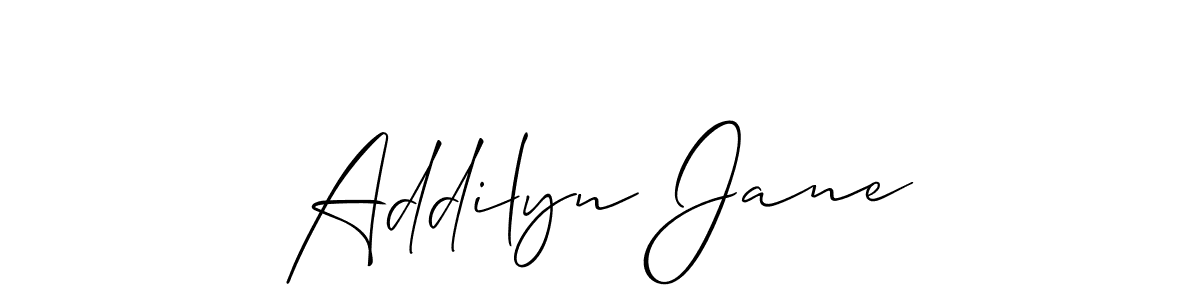 You should practise on your own different ways (Allison_Script) to write your name (Addilyn Jane) in signature. don't let someone else do it for you. Addilyn Jane signature style 2 images and pictures png