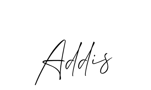 The best way (Allison_Script) to make a short signature is to pick only two or three words in your name. The name Addis include a total of six letters. For converting this name. Addis signature style 2 images and pictures png