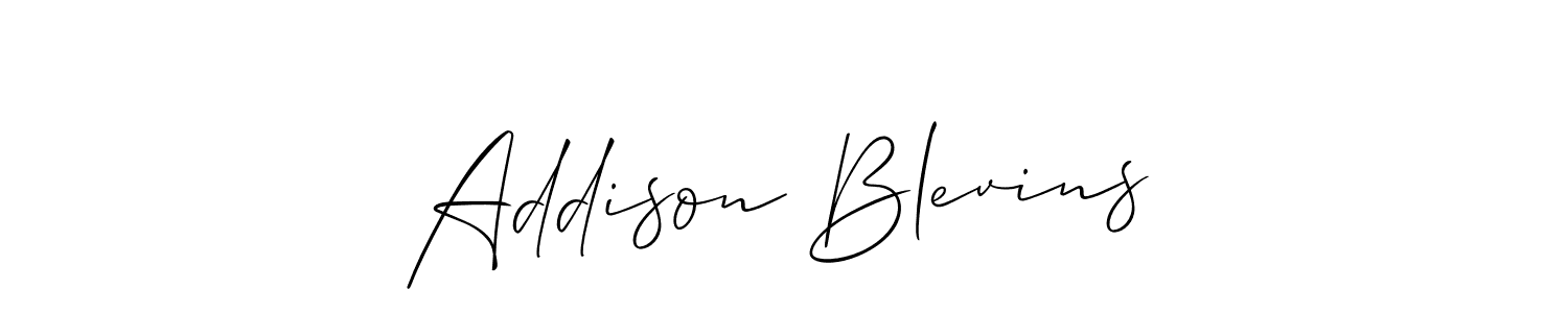 Check out images of Autograph of Addison Blevins name. Actor Addison Blevins Signature Style. Allison_Script is a professional sign style online. Addison Blevins signature style 2 images and pictures png