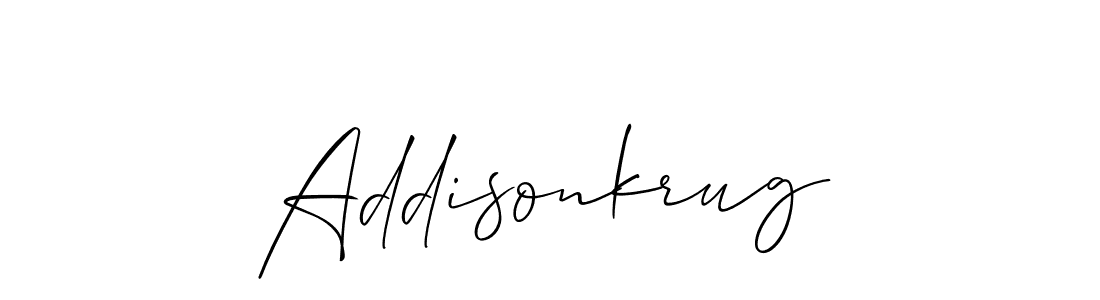 Also we have Addisonkrug name is the best signature style. Create professional handwritten signature collection using Allison_Script autograph style. Addisonkrug signature style 2 images and pictures png