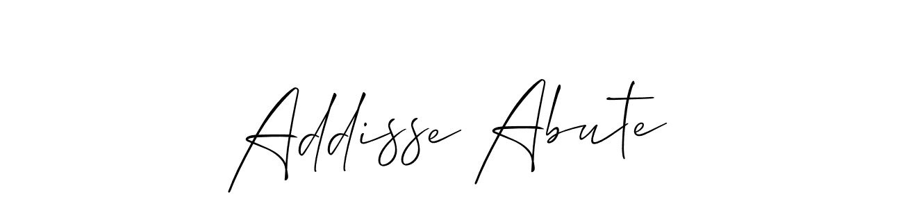 How to make Addisse Abute signature? Allison_Script is a professional autograph style. Create handwritten signature for Addisse Abute name. Addisse Abute signature style 2 images and pictures png