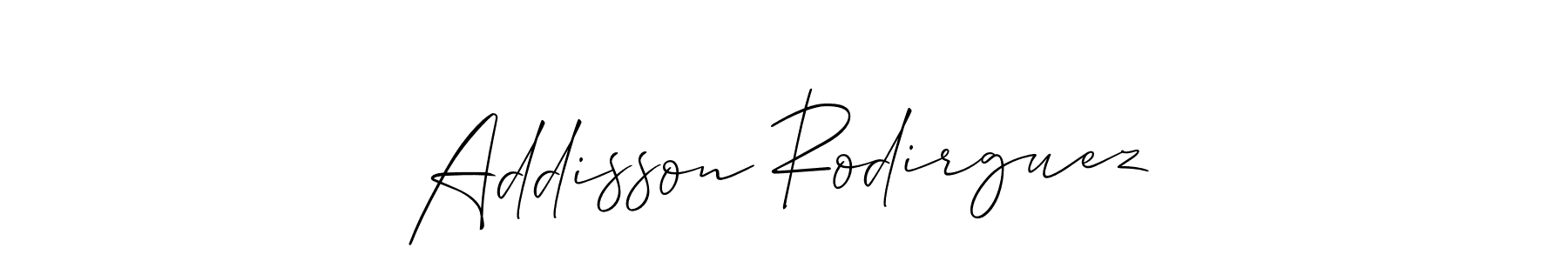 Also You can easily find your signature by using the search form. We will create Addisson Rodirguez name handwritten signature images for you free of cost using Allison_Script sign style. Addisson Rodirguez signature style 2 images and pictures png