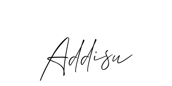 if you are searching for the best signature style for your name Addisu. so please give up your signature search. here we have designed multiple signature styles  using Allison_Script. Addisu signature style 2 images and pictures png