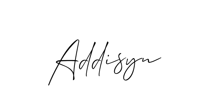 How to make Addisyn name signature. Use Allison_Script style for creating short signs online. This is the latest handwritten sign. Addisyn signature style 2 images and pictures png