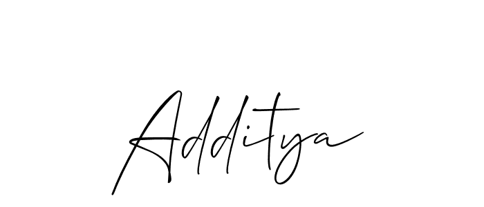 Also we have Additya name is the best signature style. Create professional handwritten signature collection using Allison_Script autograph style. Additya signature style 2 images and pictures png