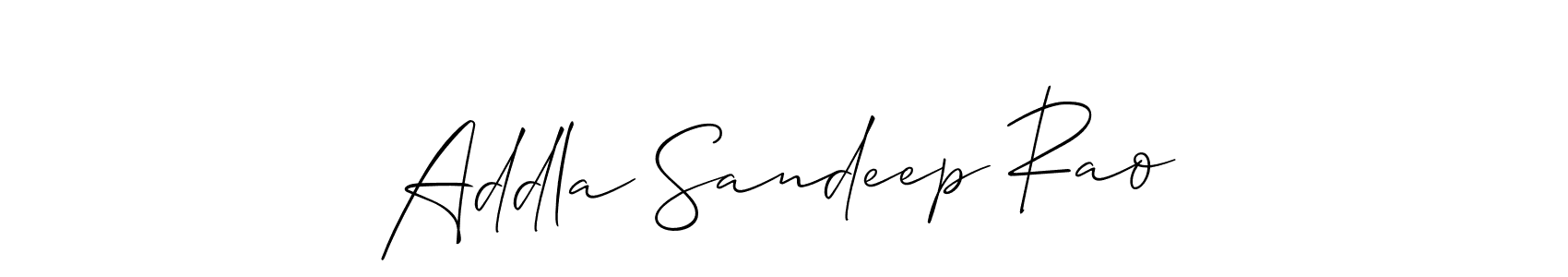 Make a beautiful signature design for name Addla Sandeep Rao. Use this online signature maker to create a handwritten signature for free. Addla Sandeep Rao signature style 2 images and pictures png