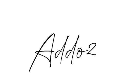 Make a beautiful signature design for name Addo2. With this signature (Allison_Script) style, you can create a handwritten signature for free. Addo2 signature style 2 images and pictures png