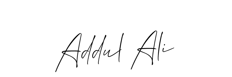 How to make Addul Ali name signature. Use Allison_Script style for creating short signs online. This is the latest handwritten sign. Addul Ali signature style 2 images and pictures png