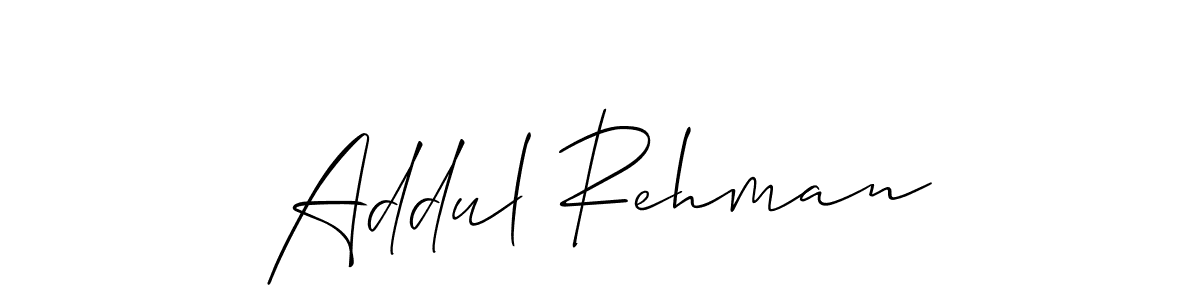 Addul Rehman stylish signature style. Best Handwritten Sign (Allison_Script) for my name. Handwritten Signature Collection Ideas for my name Addul Rehman. Addul Rehman signature style 2 images and pictures png