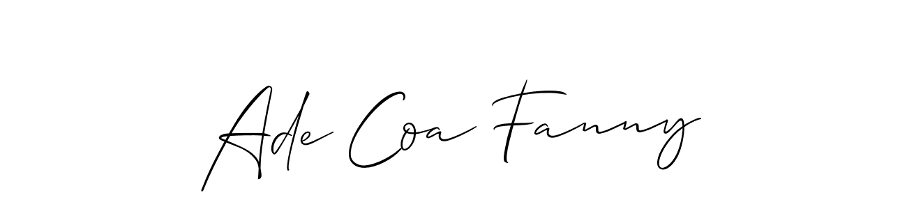 Best and Professional Signature Style for Ade Coa Fanny. Allison_Script Best Signature Style Collection. Ade Coa Fanny signature style 2 images and pictures png