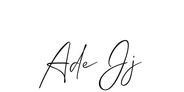 Create a beautiful signature design for name Ade Jj. With this signature (Allison_Script) fonts, you can make a handwritten signature for free. Ade Jj signature style 2 images and pictures png