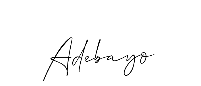 How to Draw Adebayo signature style? Allison_Script is a latest design signature styles for name Adebayo. Adebayo signature style 2 images and pictures png