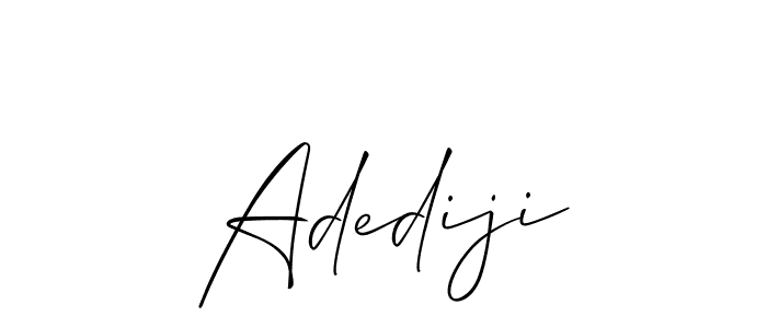 Allison_Script is a professional signature style that is perfect for those who want to add a touch of class to their signature. It is also a great choice for those who want to make their signature more unique. Get Adediji name to fancy signature for free. Adediji signature style 2 images and pictures png