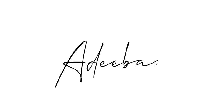 How to Draw Adeeba. signature style? Allison_Script is a latest design signature styles for name Adeeba.. Adeeba. signature style 2 images and pictures png