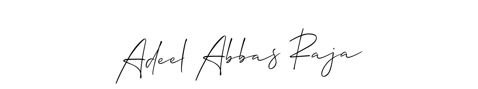 You should practise on your own different ways (Allison_Script) to write your name (Adeel Abbas Raja) in signature. don't let someone else do it for you. Adeel Abbas Raja signature style 2 images and pictures png