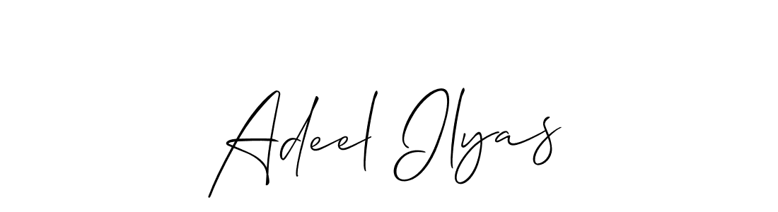 This is the best signature style for the Adeel Ilyas name. Also you like these signature font (Allison_Script). Mix name signature. Adeel Ilyas signature style 2 images and pictures png