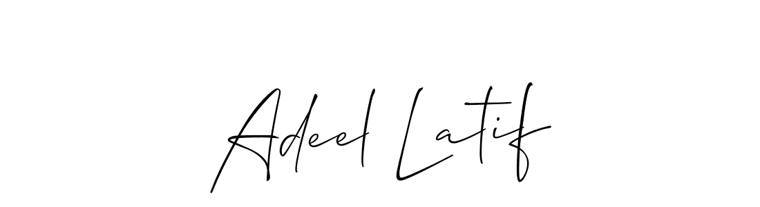 Best and Professional Signature Style for Adeel Latif. Allison_Script Best Signature Style Collection. Adeel Latif signature style 2 images and pictures png