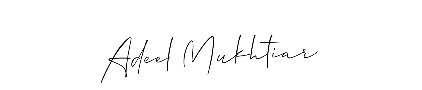 Similarly Allison_Script is the best handwritten signature design. Signature creator online .You can use it as an online autograph creator for name Adeel Mukhtiar. Adeel Mukhtiar signature style 2 images and pictures png