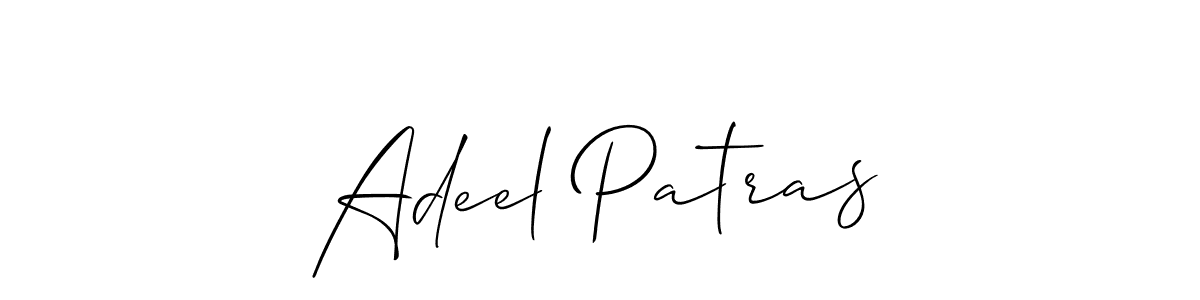 Design your own signature with our free online signature maker. With this signature software, you can create a handwritten (Allison_Script) signature for name Adeel Patras. Adeel Patras signature style 2 images and pictures png